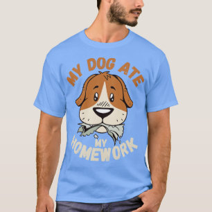 Camiseta Dog Ate My Homework