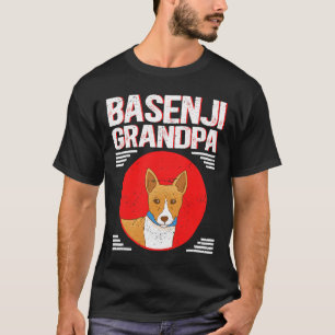 Camiseta Dog Basenji Mens Basenji Abuelo Dueño de Perro Bas