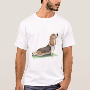 Camiseta Dog Basset Hound Yoga Pose Meditación Zen Entrenam