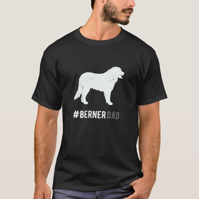 Camiseta Dog Berner Dad For Men Bernese Mountain Dog (Anverso)
