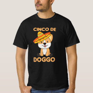 Camiseta Dog Cinco De Doggo Mexican Sombrero Corgi