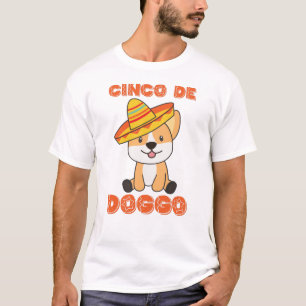 Camiseta Dog Cinco De Doggo Sombrero Corgi Mexicano