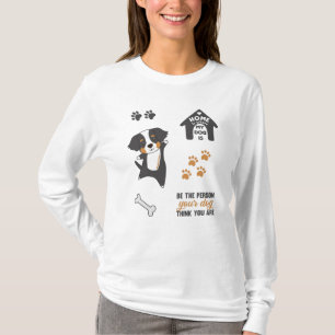 Camiseta Dog Cute Pegatina Set Bernese Mountain
