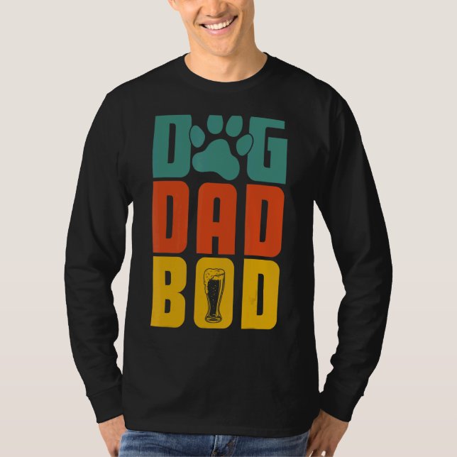 Camiseta Dog Dad Bod Papa Dogdad de perro del día del padre (Anverso)