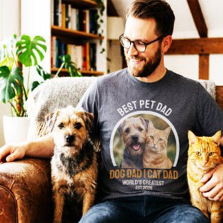 Camiseta Dog Dad Cat Dad Funny Gift for Pet Lovers Vintage 