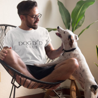 Camiseta Dog Dad Club Minimal Line Art Design
