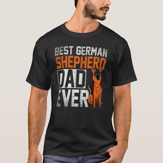 Camiseta Dog Dad Cute German Shepherd (Anverso)