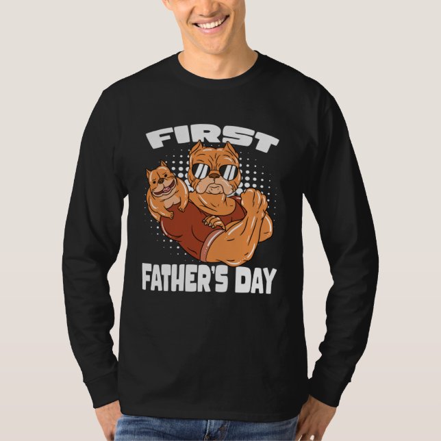 Camiseta Dog Dad First Father s Day (Anverso)