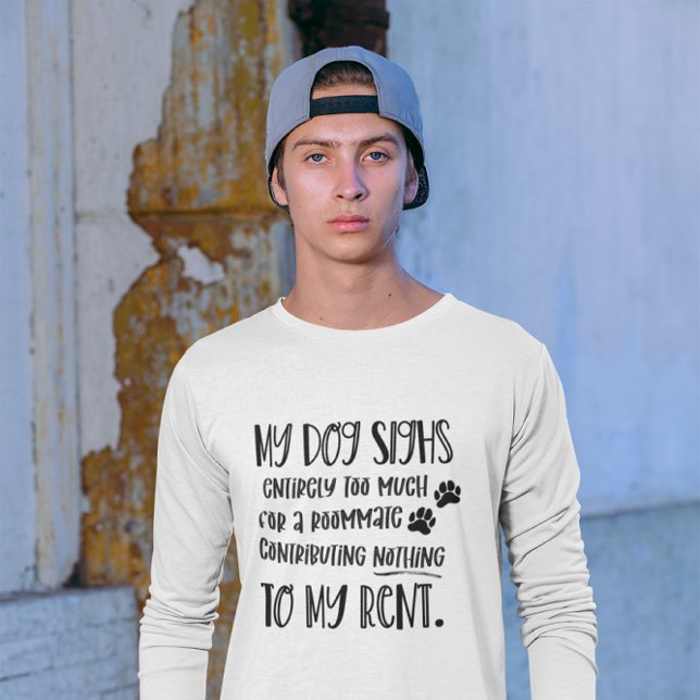 Camiseta Dog Dad Grumpy Dog White Long Sleeve Photo (Subido por el creador)