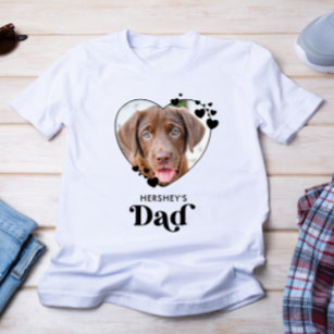 Camiseta Dog DAD Mascota de Perro del Corazón Personalizado