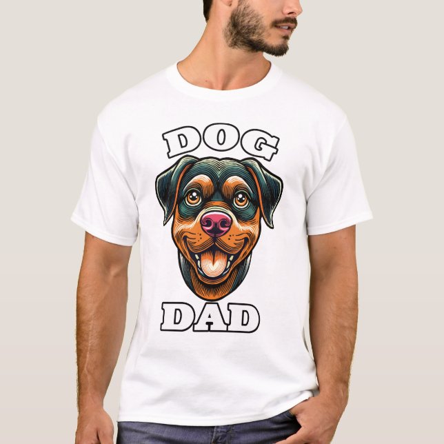 Camiseta Dog Dad - niedliches Hunde-Design (Anverso)