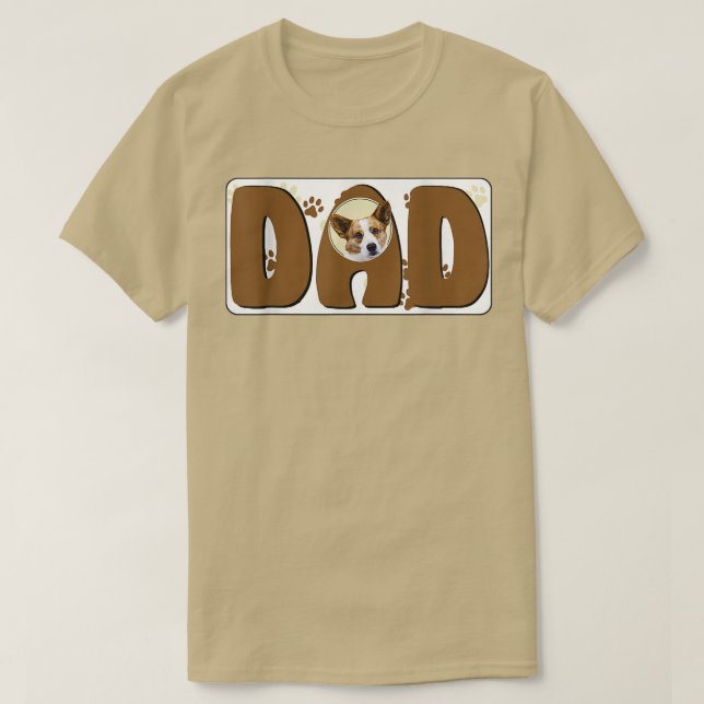 Camiseta Dog Dad O Cardigan Welsh Corgi (Diseño del anverso)
