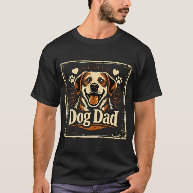 Camiseta Dog Dad – Proud Canine Father Love Tee (Anverso)