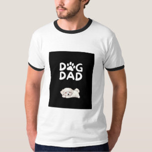 Camiseta  Dog Dad T-shirt   Funny Pet Lover Tee