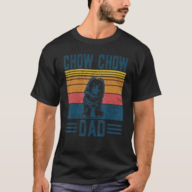 Camiseta Dog Dad Vintage Chow Chow Dad (Anverso)