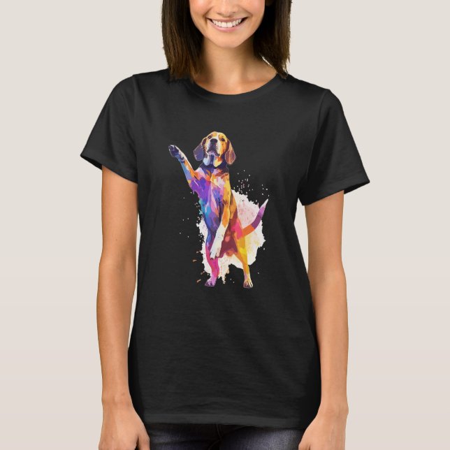 Camiseta Dog Dance Competition  Dancing Beagle Dog (Anverso)