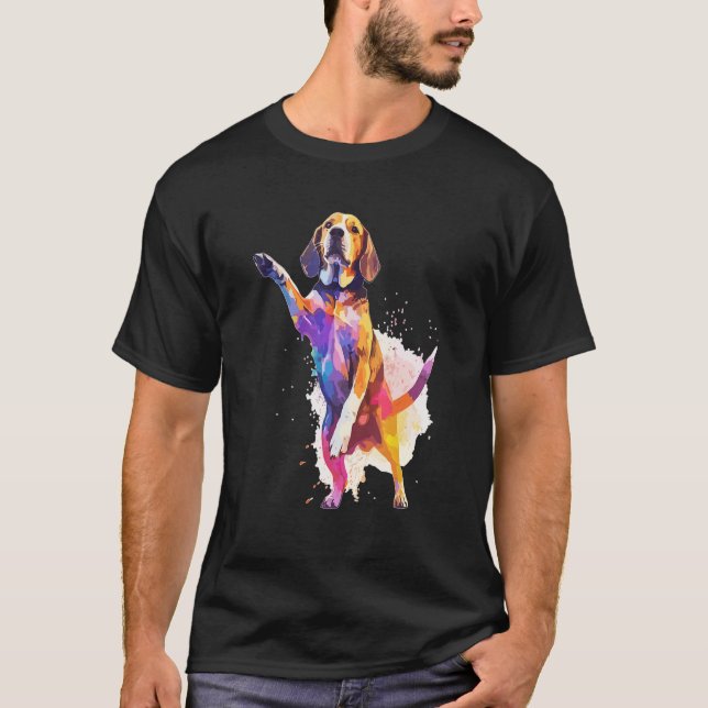 Camiseta Dog Dance Competition  Dancing Beagle Dog (Anverso)