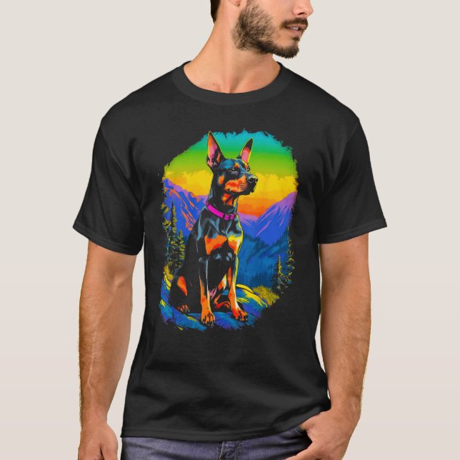 Camiseta Dog Doberman Pinscher Hike (Anverso)