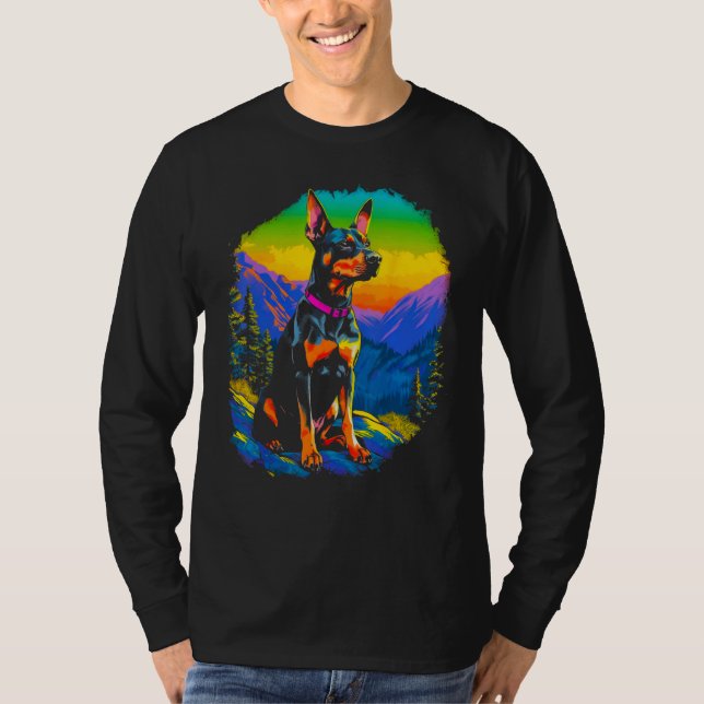 Camiseta Dog Doberman Pinscher Hike (Anverso)