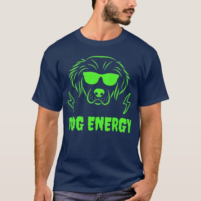 Camiseta Dog Energy retro vintage (Anverso)