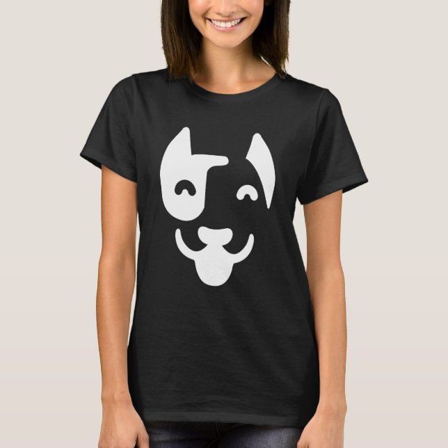Camiseta Dog Face Silhouette (Anverso)