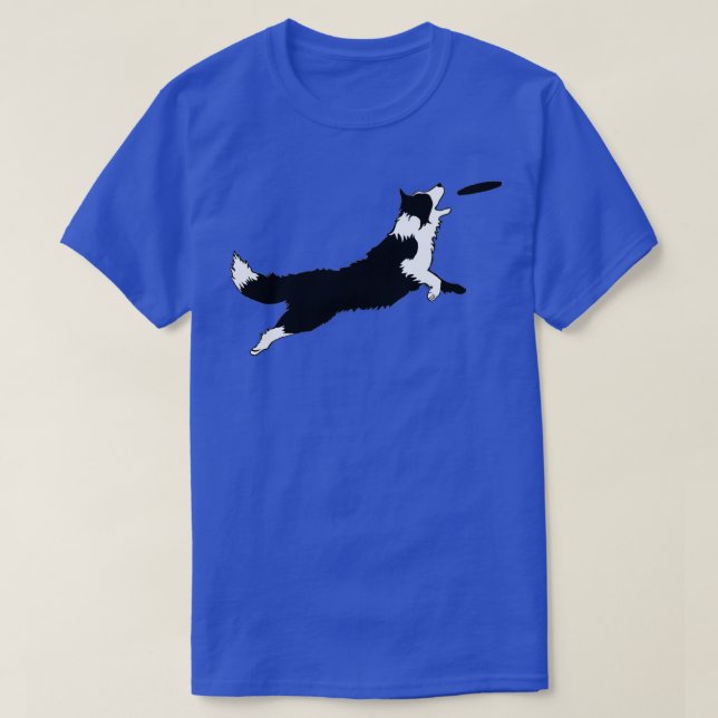Camiseta Dog Fetch Frisbee Border Collie  (Diseño del anverso)