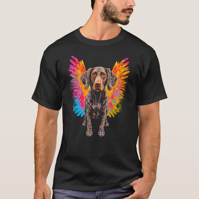 Camiseta Dog German Shorthaired Pointer Heaven (Anverso)