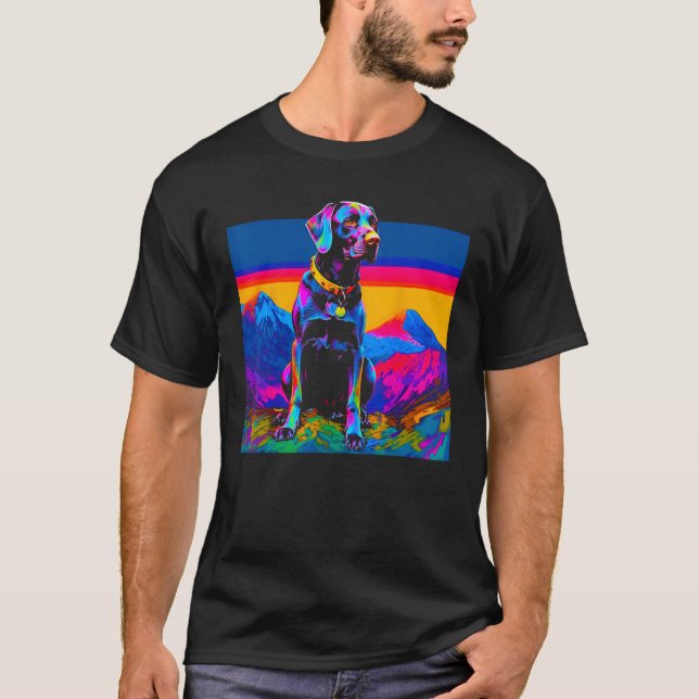 Camiseta Dog German Shorthaired Pointer Peace Nature Design (Anverso)