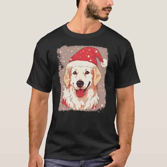 Camiseta Dog Golden Retriever Christmas (Anverso)