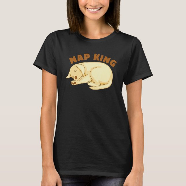 Camiseta Dog Golden Retriever Nap Sleeping Sleep Pajama Nig (Anverso)