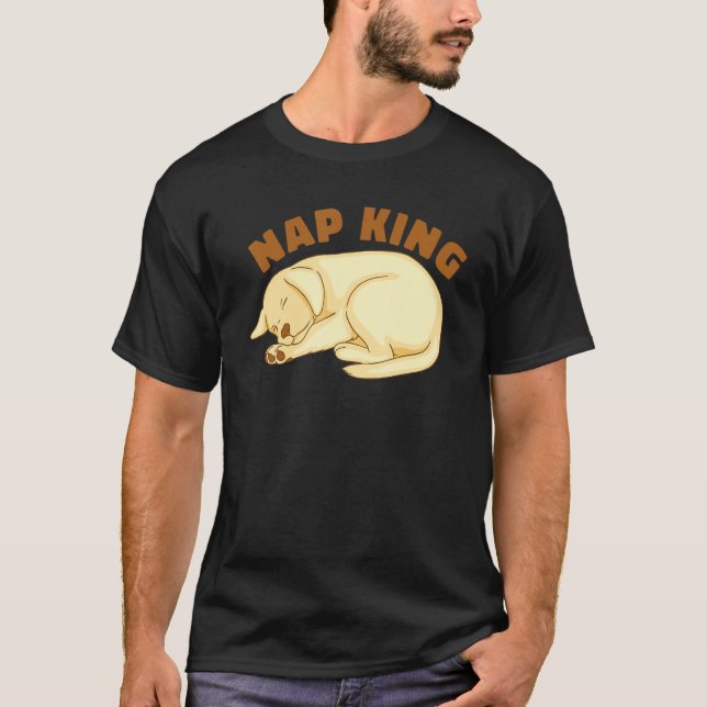 Camiseta Dog Golden Retriever Nap Sleeping Sleep Pajama Nig (Anverso)