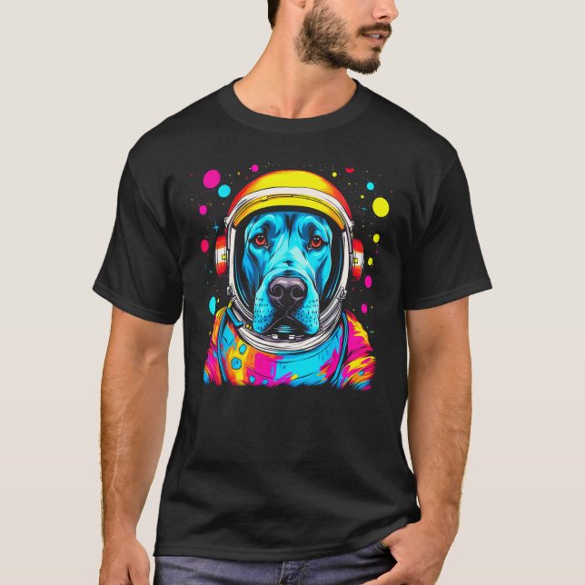 Camiseta Dog Great Dane  Astronaut (Anverso)