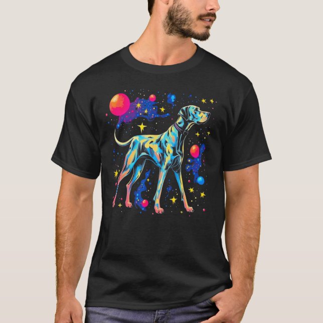 Camiseta Dog Great Dane in Space (Anverso)
