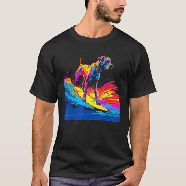 Camiseta Dog Great Dane Surf (Anverso)