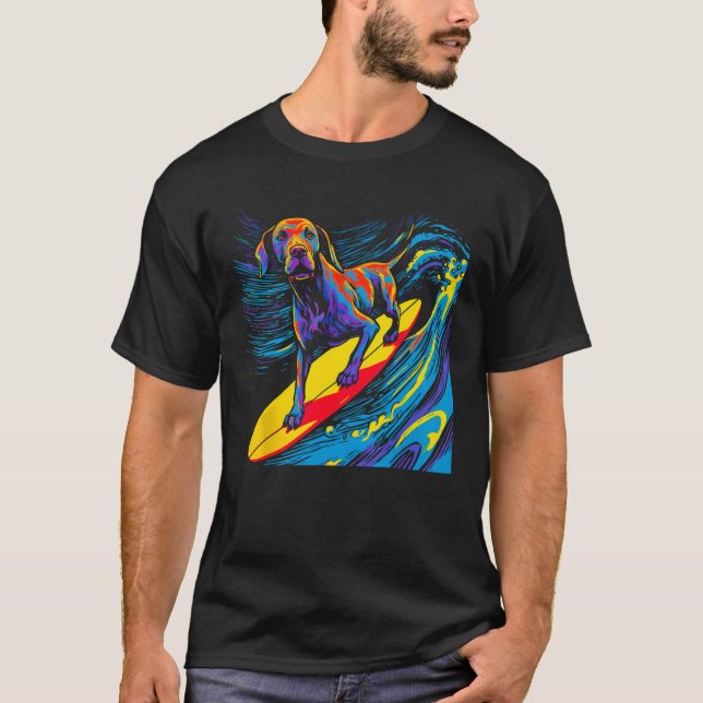 Camiseta Dog Great Dane Surfing (Anverso)