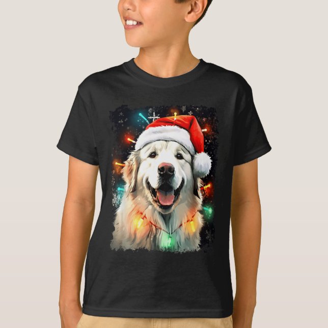 Camiseta Dog Great Pyrenees Christmas  (Anverso)