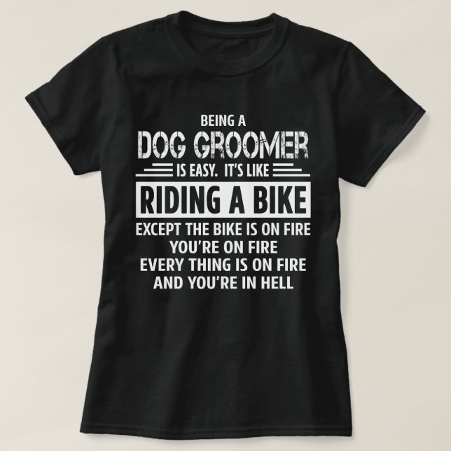Camiseta Dog Groomer (Diseño del anverso)