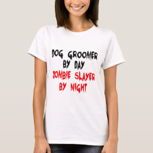 Camiseta Dog Groomer Zombie Slayer