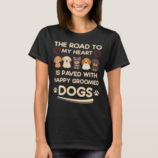 Camiseta Dog Grooming Love Animal Dog Groomer (Anverso)