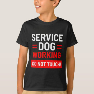 Camiseta Dog Handlers Service Dog Working Do Not Touch Pet 