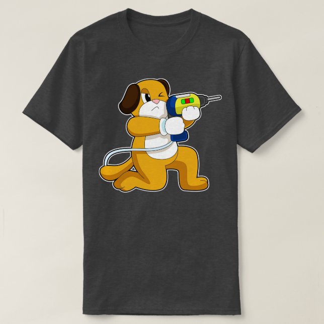 Camiseta Dog Handyman Drill (Diseño del anverso)