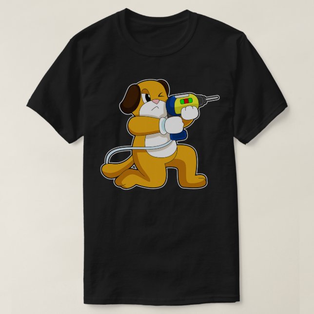 Camiseta Dog Handyman Drill (Diseño del anverso)