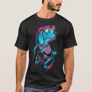 Camiseta Dog Helmet Gafas de sol Mascota Bicicleta de perro