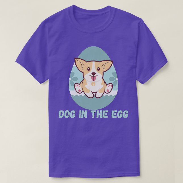 Camiseta Dog in the egg Easter Egg (3) (Diseño del anverso)
