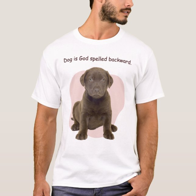 Camiseta Dog is God spelled backward. (Anverso)