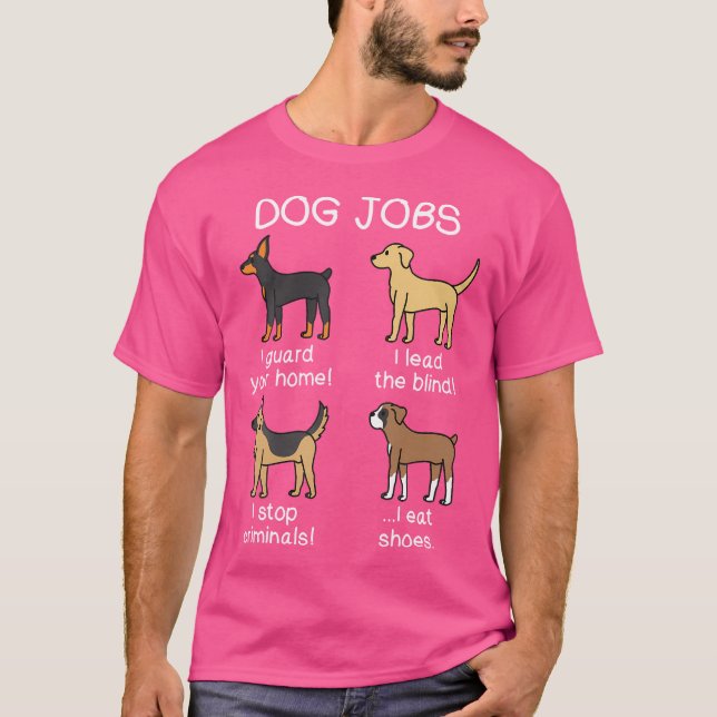 Camiseta Dog Jobs Boxer Dog (Anverso)
