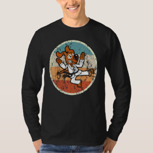 Camiseta Dog Karate Judo Taekwondo Vintage Retro