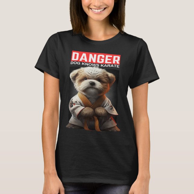 Camiseta Dog Knows Karate (Anverso)