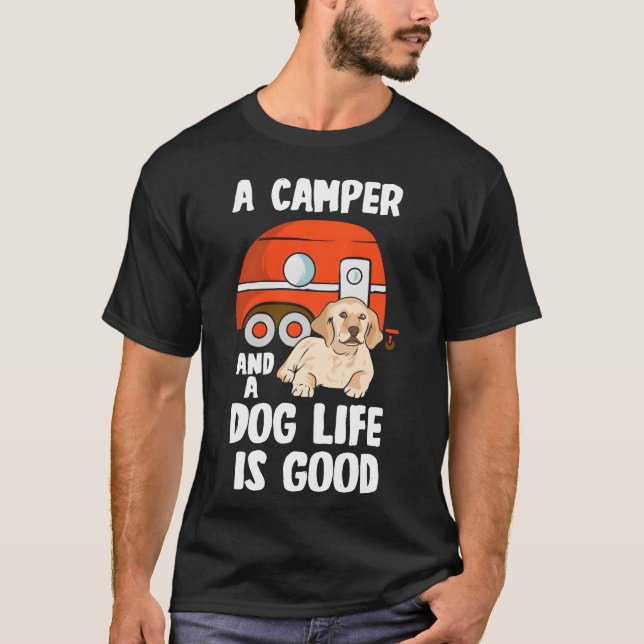 Camiseta Dog Lover Camping Animal Camper Outrs friend (Anverso)