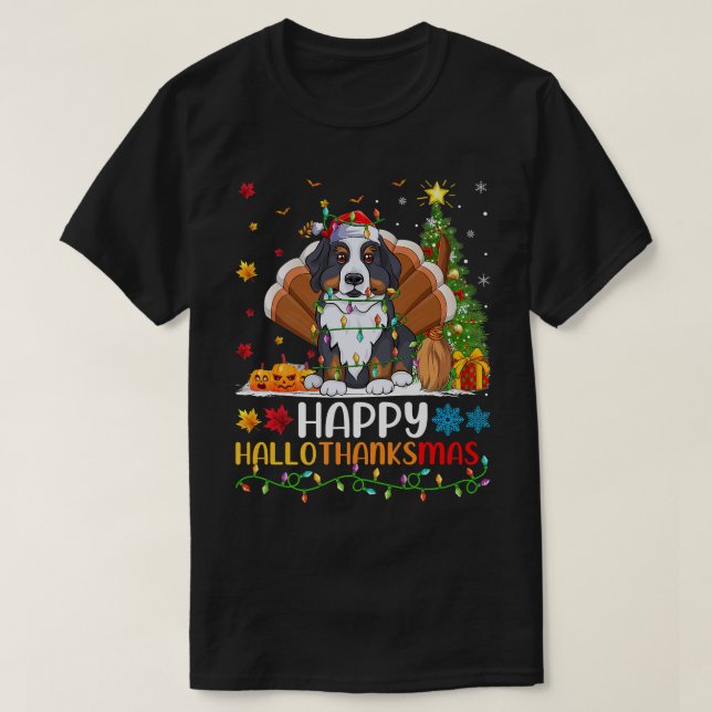 Camiseta Dog Lover Funny Happy Bernese Mountain Dog HelloTh (Diseño del anverso)